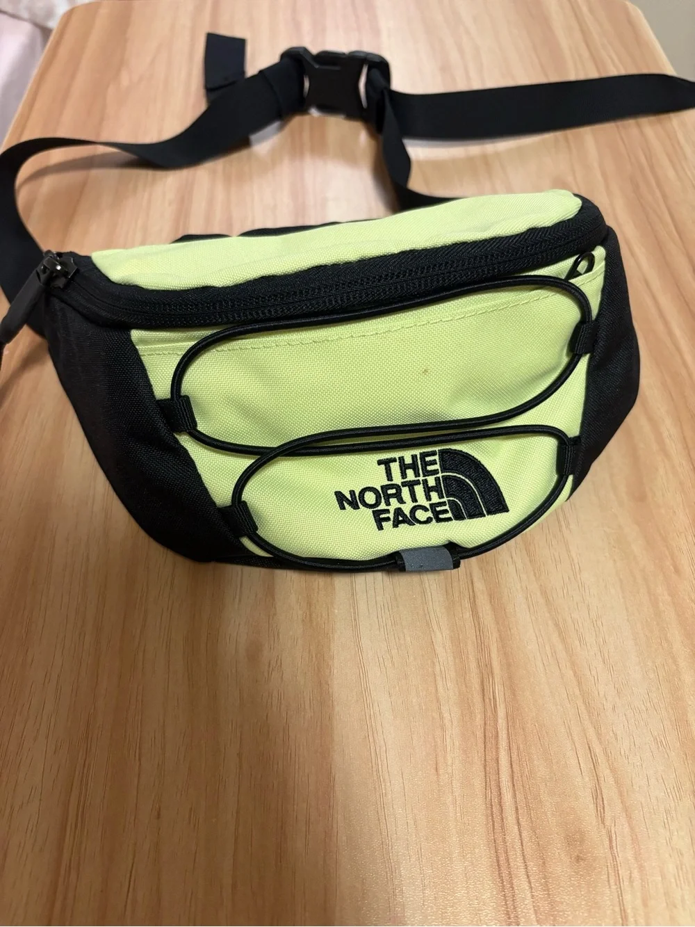 The North Face Neon Yellow and Black Waist Pack